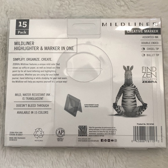 BNIB Zebra Mildliner Creative Marking Tool - Picture 5 of 11